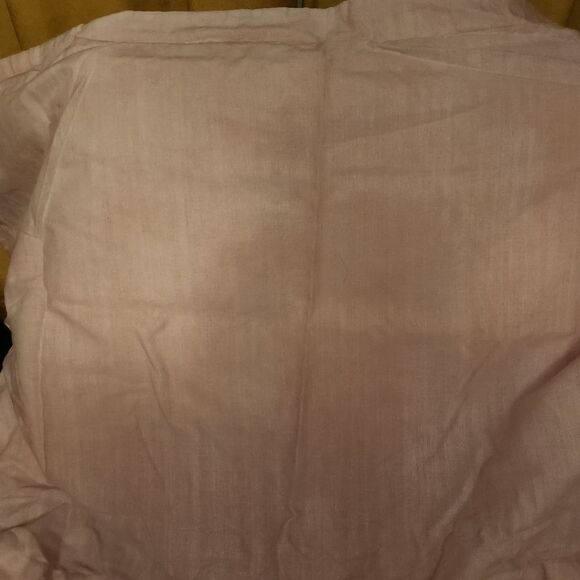 Splendid Pink And White Linen And Cotton Duvet Cover - Picture 2 of 7